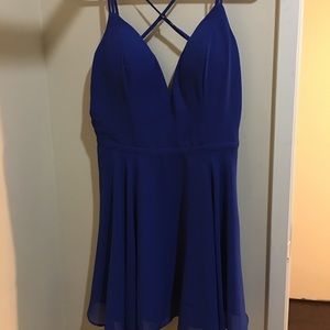 Bebe blue dress